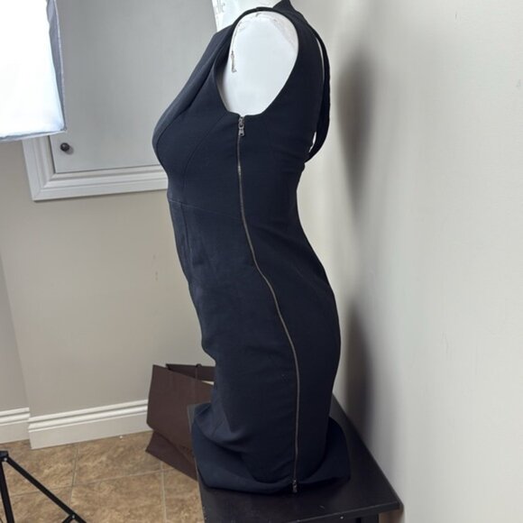 ANTONIO BERARDI Black Sleeveless Dress made in Italy 44 us 8 - Picture 4 of 14